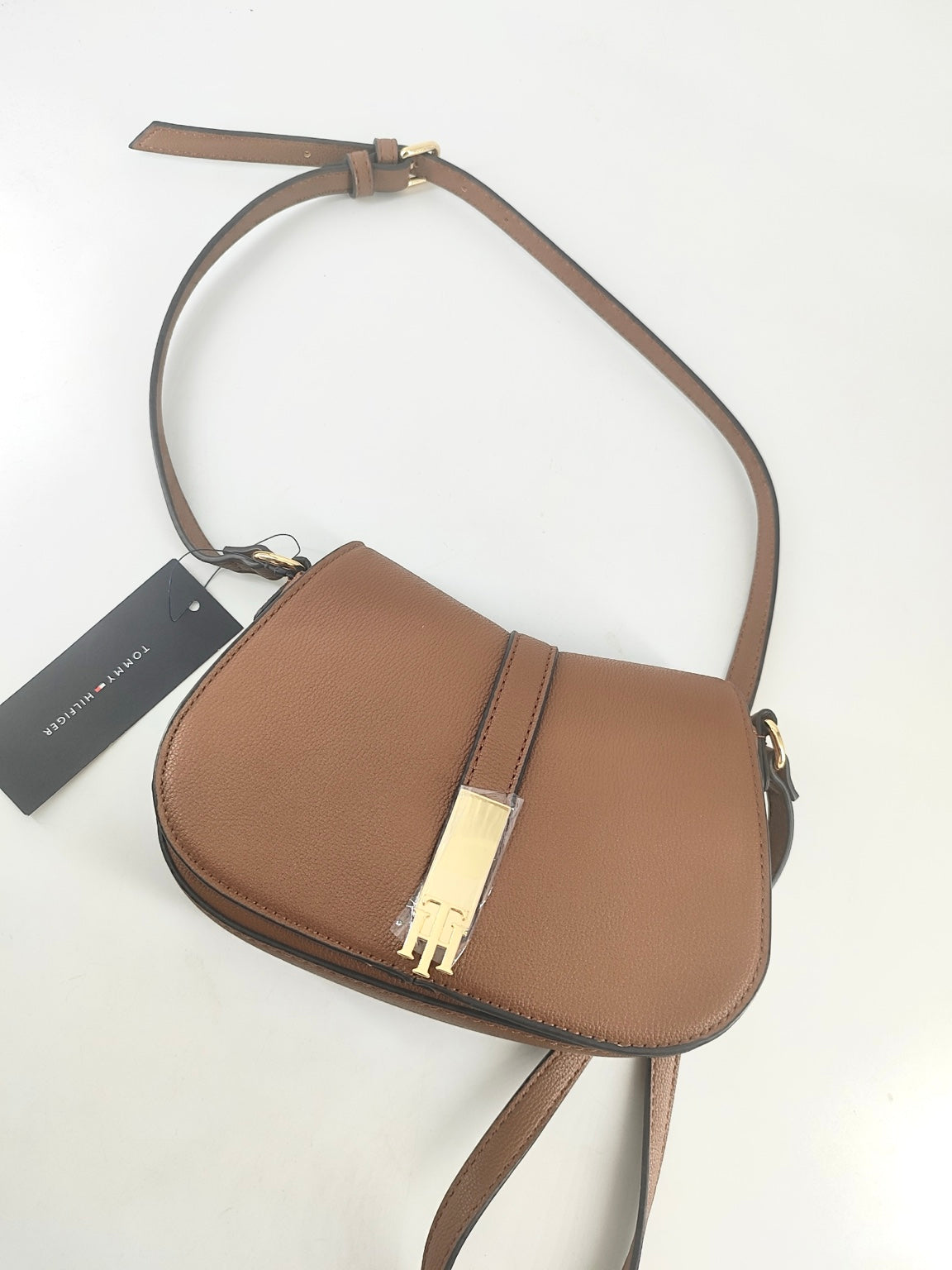 Tommy Hilfiger Crossbody Saddle TH – Café