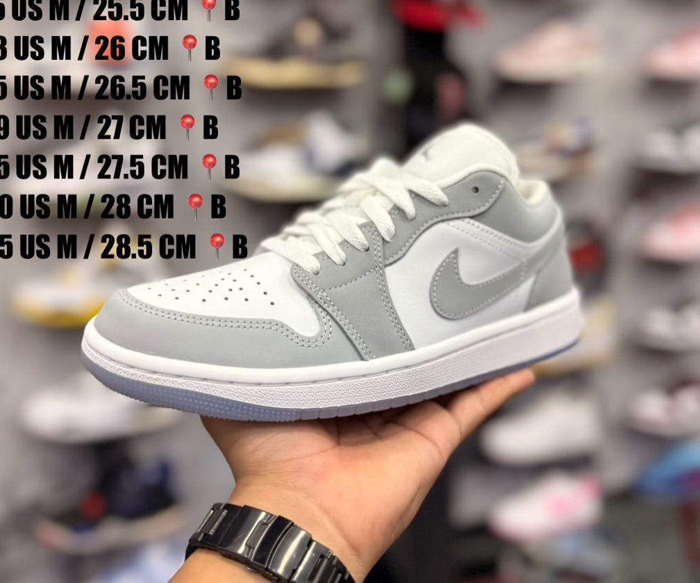 JORDAN 1 LOW GREY WOLF