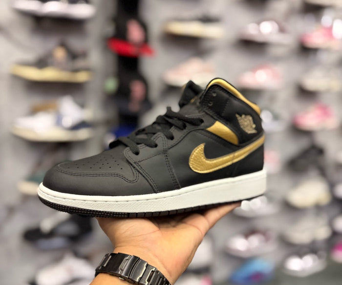 JORDAN 1 MID METALLIC GOLD