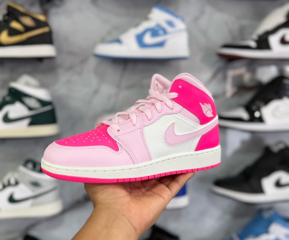 JORDAN 1 MID HYPER PINK
